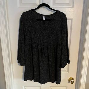 Charcoal Bell Sleeve Maternity Top